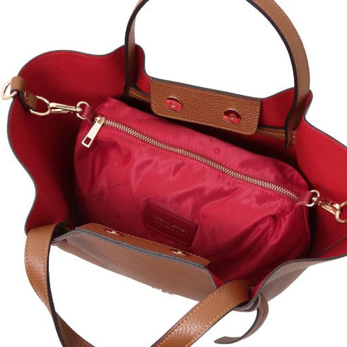 Legame - Leather shopping bag - Large size